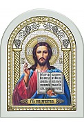 Икона Господа Вседержителя посеребренная (серебро 999 Италия) FB-IH-C-7-8